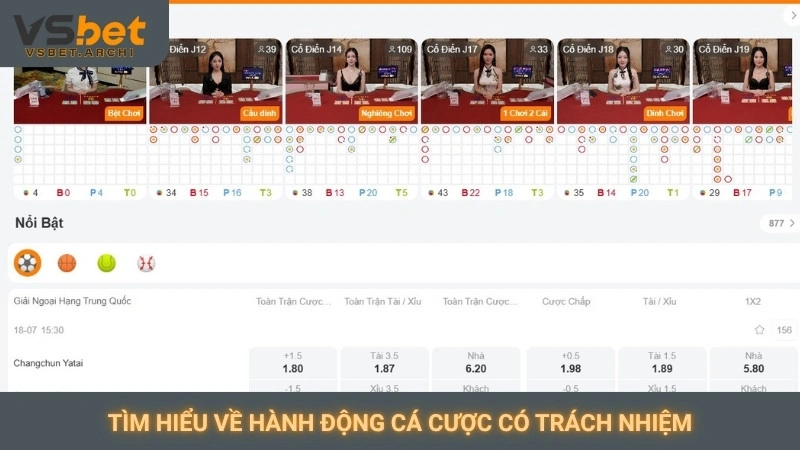Cá cược có trách nhiệm: Chơi vui, an toàn tại nhà cái Vsbet 1 Tìm hiểu về hành động cá cược có trách nhiệm
