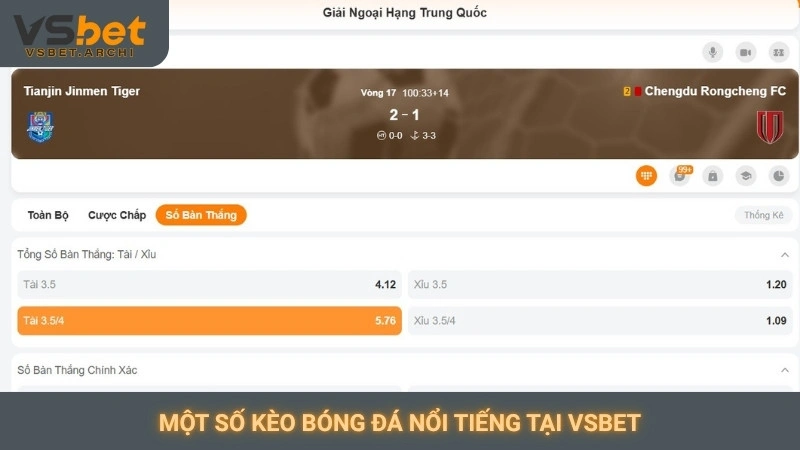 Cách vào kèo bóng đá Vsbet: Hướng dẫn chi tiết cho bạn 3 Một số kèo bóng đá nổi tiếng tại Vsbet