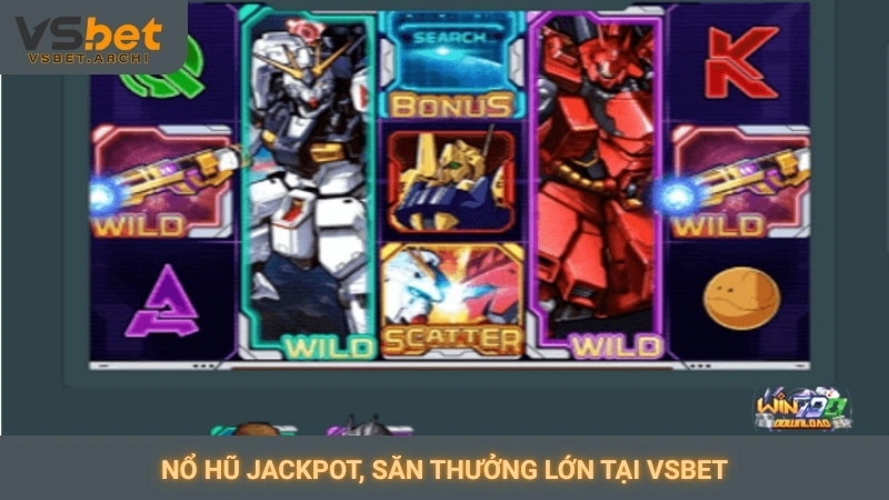Nổ hũ Gundam Vsbet: Đồ họa đỉnh cao, phần thưởng khủng 3 Nổ hũ Jackpot, săn thưởng lớn tại Vsbet