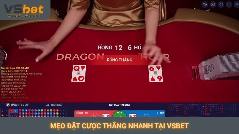 Chơi Rồng Hổ online Vsbet: Luật chơi đơn giản, dễ thắng 4 Mẹo đặt cược thắng nhanh tại Vsbet
