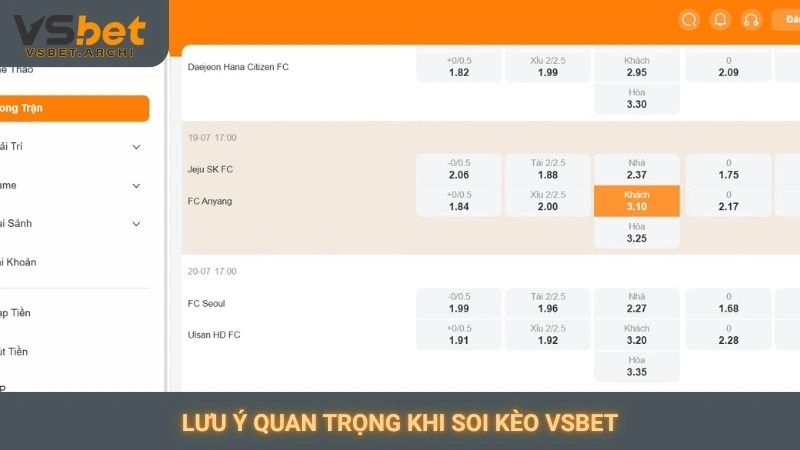 Soi kèo nhà cái Vsbet: Nhận định chuyên gia chính xác 4 Lưu ý quan trọng khi soi kèo Vsbet